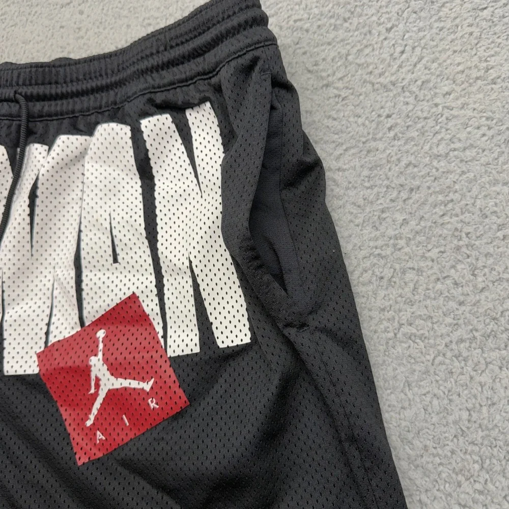 Nike Air Jordan AA4607-010 Mens XXL Black Jumpman Graphic Mesh Basketball Shorts